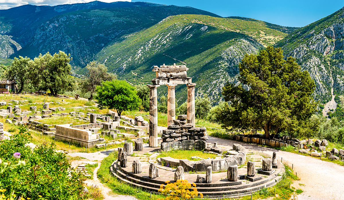 Explore the Sanctuary of Athena Pronaia at Delphi